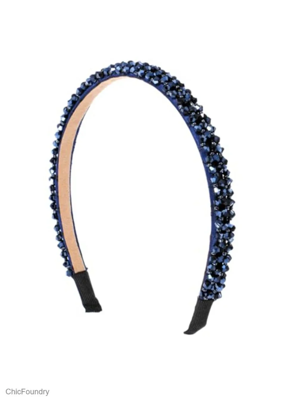 Sparkly Crystal Rhinestone Headband Padded Bling Hair Hoop for Women Girls